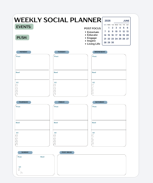 June Community Marketing Planner